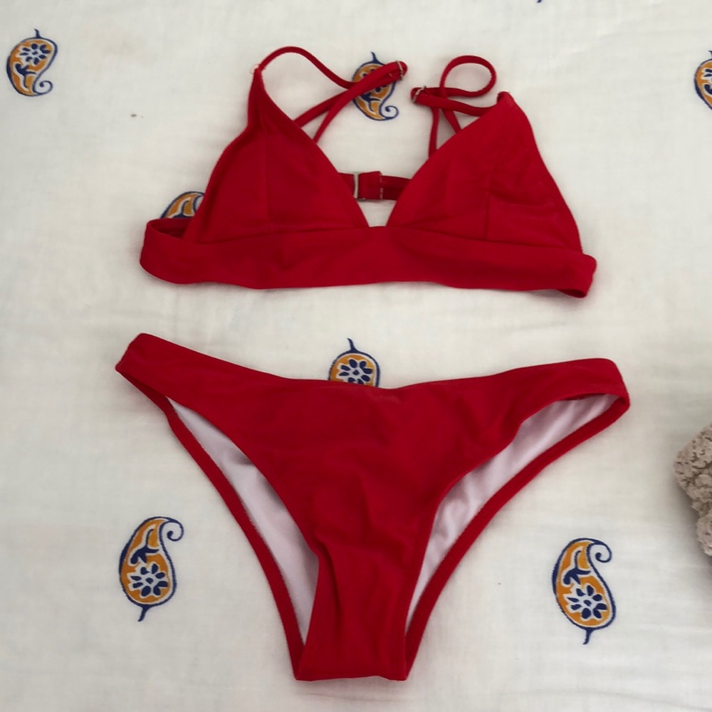 Zaful red bikini set